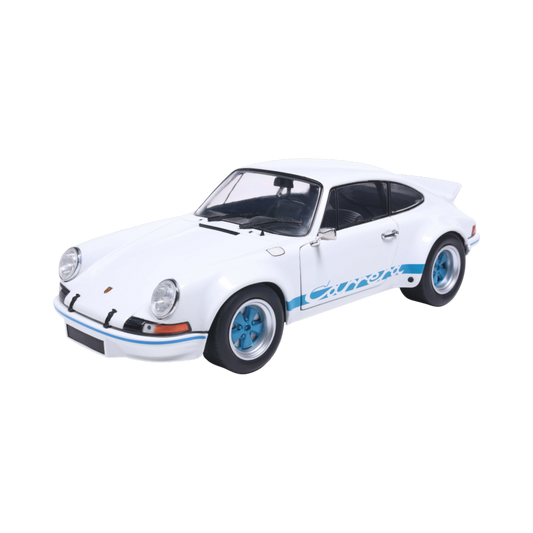 Solido Cars - 1973 Porsche 911 RSR (Blue Carrera Stripes) 1:18 Scale Diecast Vehicle