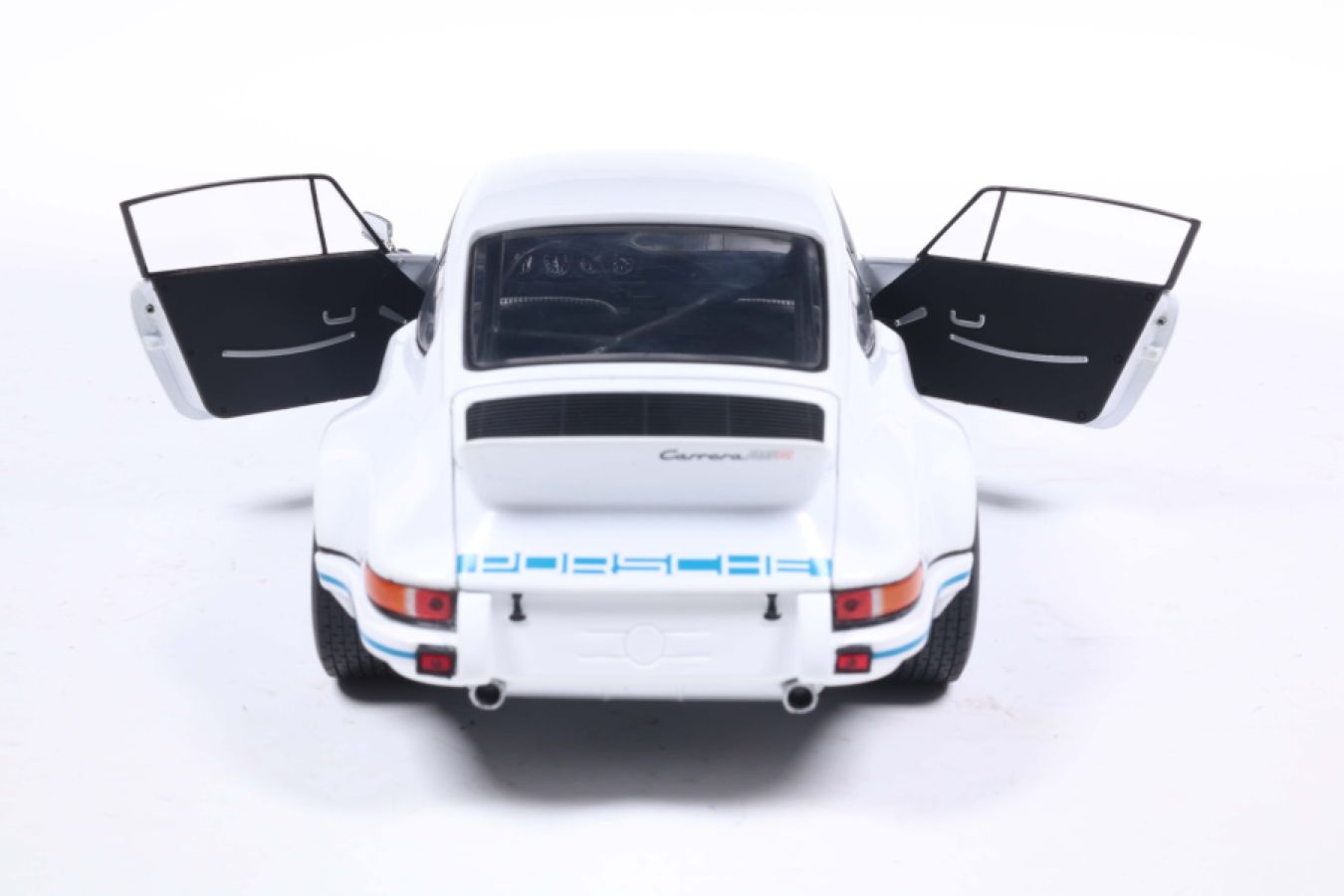 Solido Cars - 1973 Porsche 911 RSR (Blue Carrera Stripes) 1:18 Scale Diecast Vehicle