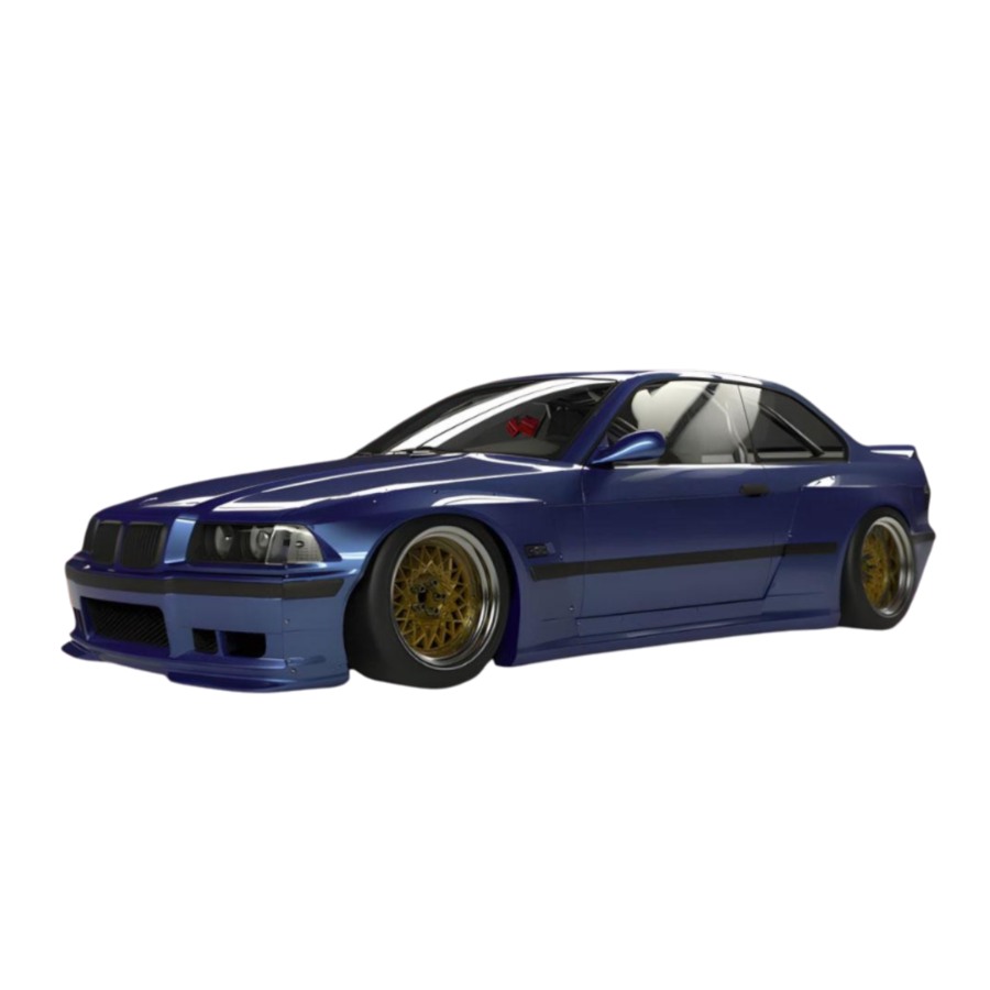 Solido Cars - 1:18 BMW M3 Coupe Pandem Blue Estoril 1990 Diecast Vehicle