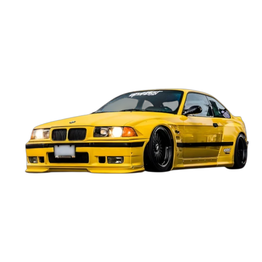 Solido Cars - 1:18 BMW M3 Coupe Pandem Sun Yellow 1990 Diecast Vehicle