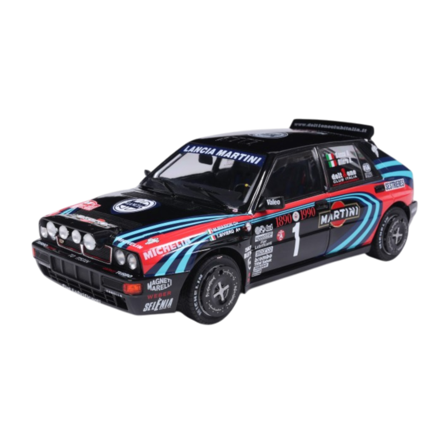 Solido Cars - 1:18 Lancia Delta HF Intergrale Rallye Montecarlo 1991 Diecast Vehicle