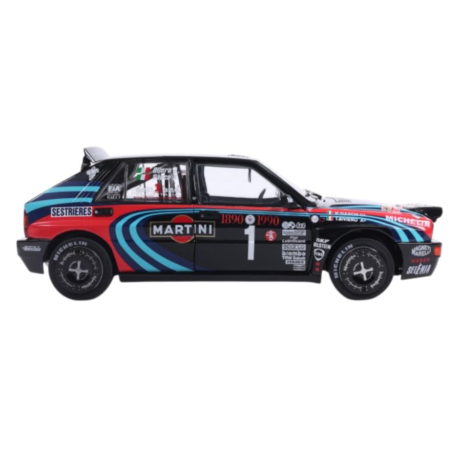 Solido Cars - 1:18 Lancia Delta HF Intergrale Rallye Montecarlo 1991 Diecast Vehicle