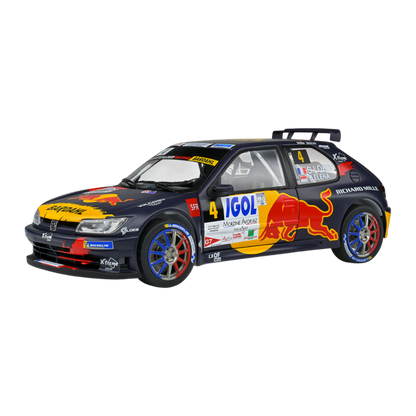 Solido Cars - 1:18 Peugeot 306 Maxi Black #4 S.Loeb / D.Elena Rallye Du Mont Blanc 2021