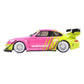 Solido Cars - 1:18 Porsche 911 997 RWB Pink & Yellow 2024 Diecast Vehicle