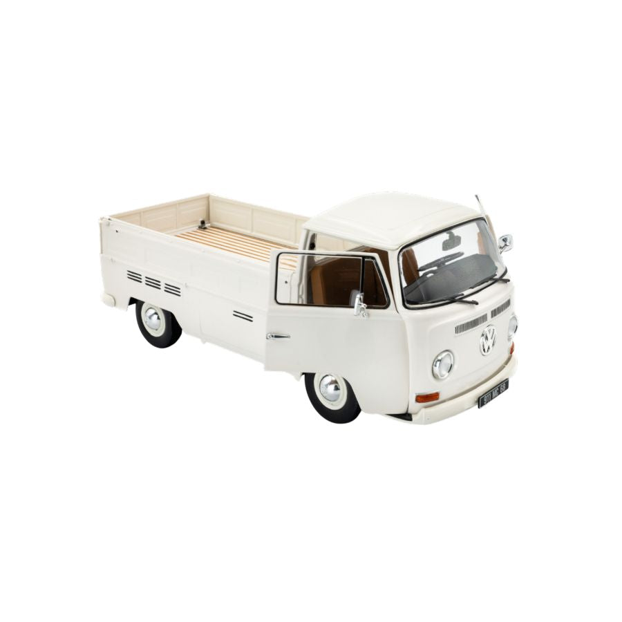 Solido Cars - 1:18 Volkswagen 1968 T2 Pick Up White Die-Cast Vehicle