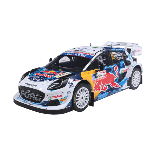 Solido Cars - 2024 Ford Puma Rally1 Hybrid #16 Fourmaux/Coria Rally Japan 1:18 Diecast Vehicle