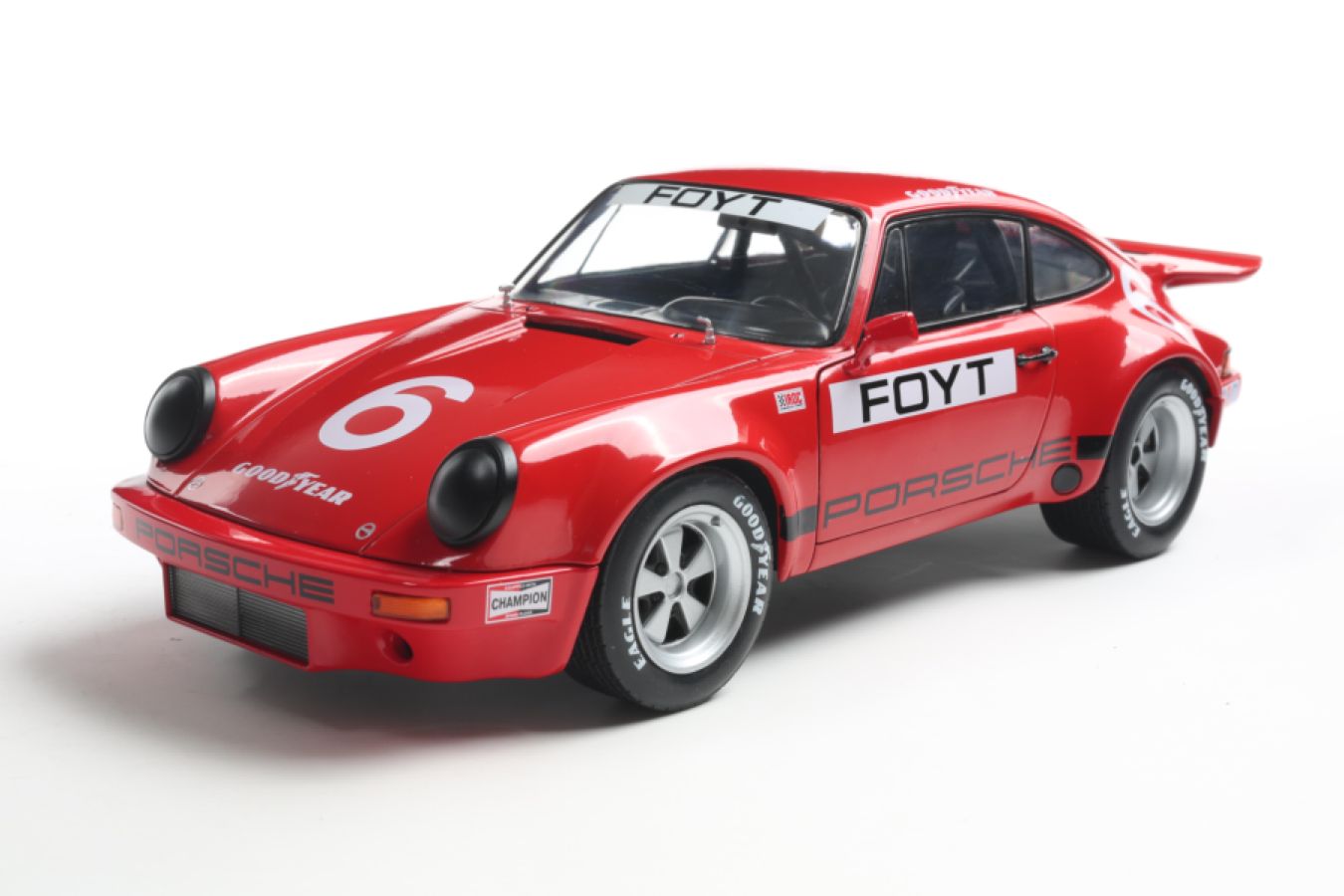 Solido Cars - 1974 Porsche 911 #6 FOYT IROC Daytona 1:18 Scale Diecast Vehicle
