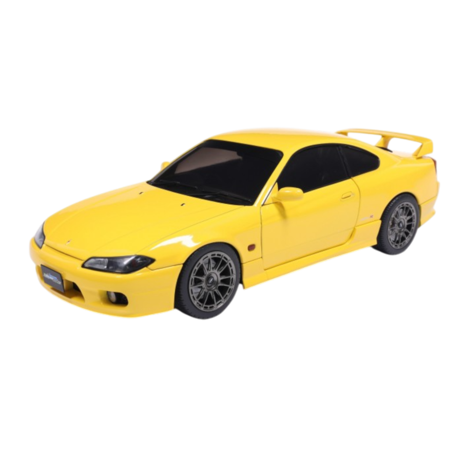 Solido Cars - 1:18 Nissan Silvia S15 Spec-R Aero Lightning Yellow 1999 Diecast Vehicle