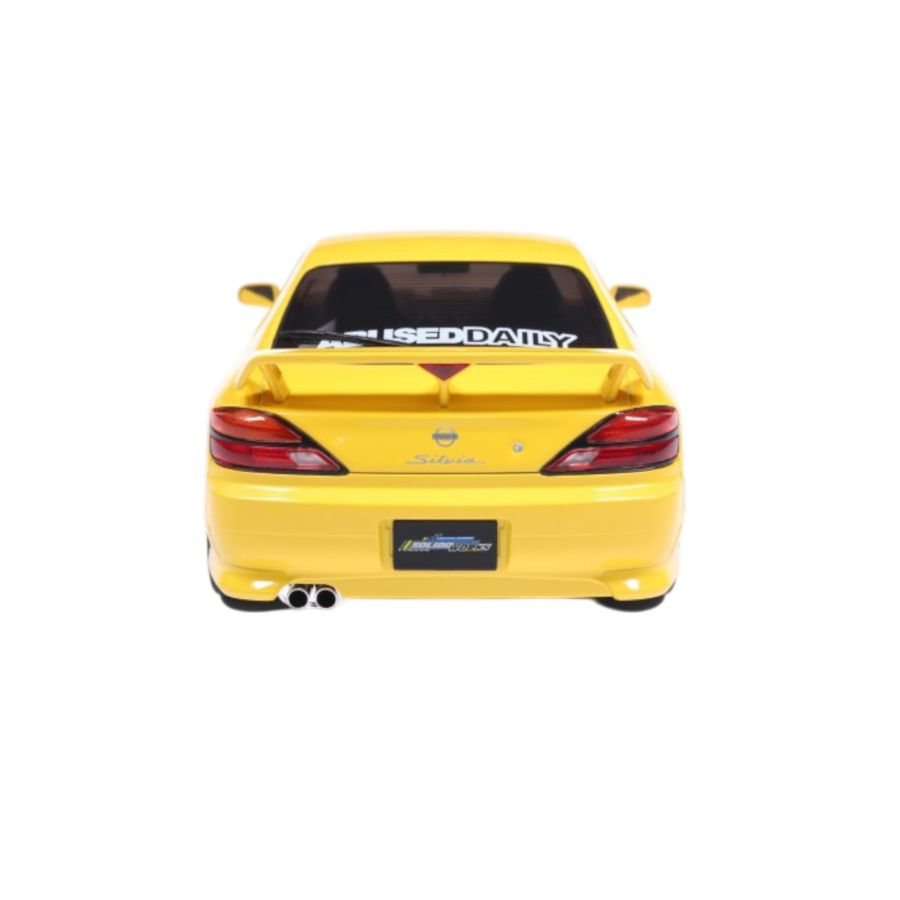 Solido Cars - 1:18 Nissan Silvia S15 Spec-R Aero Lightning Yellow 1999 Diecast Vehicle