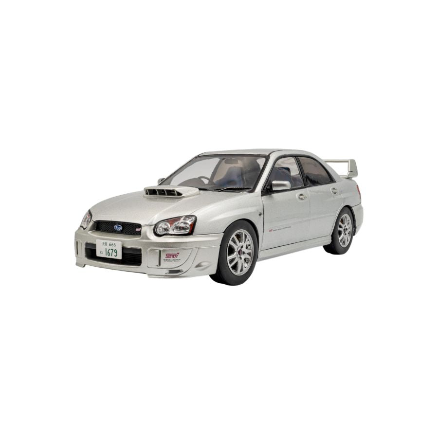 Solido Cars - 1:18 Subaru 2003 Impreza WRX STI Premium Silver Effect Die-Cast Vehicle