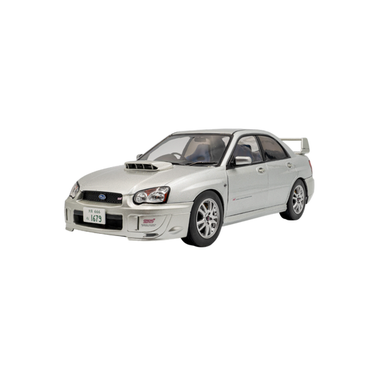 Solido Cars - 1:18 Subaru 2003 Impreza WRX STI Premium Silver Effect Die-Cast Vehicle