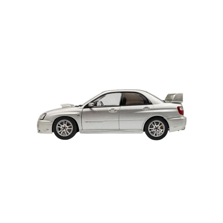 Solido Cars - 1:18 Subaru 2003 Impreza WRX STI Premium Silver Effect Die-Cast Vehicle