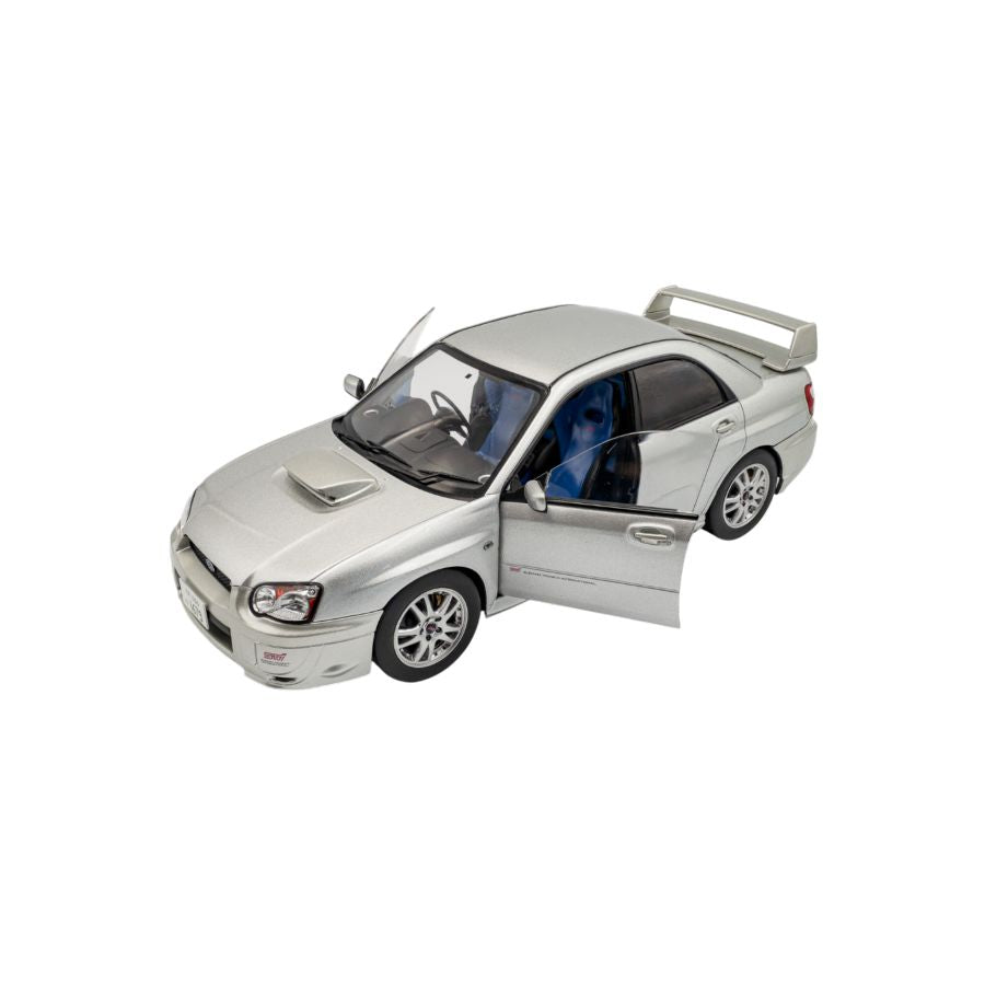 Solido Cars - 1:18 Subaru 2003 Impreza WRX STI Premium Silver Effect Die-Cast Vehicle