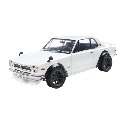Solido Cars - 1:18 Nissan 1970 Skyline (C10) Hakosuka Works Pearl White Die-Cast Vehicle
