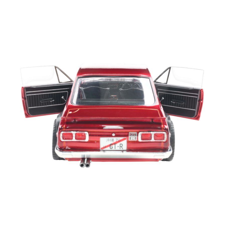 Solido Cars - 1:18 Nissan 1970 Skyline (C10) Hakosuka Works Red Metallic Die-Cast Vehicle