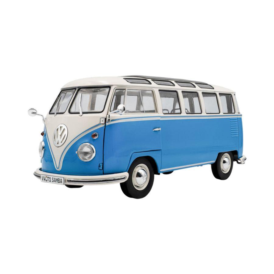 Solido Cars - 1:18 1962 Blue Volkswagen T1 Samba Diecast Vehicle