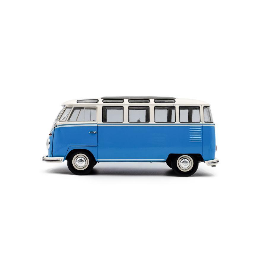 Solido Cars - 1:18 1962 Blue Volkswagen T1 Samba Diecast Vehicle