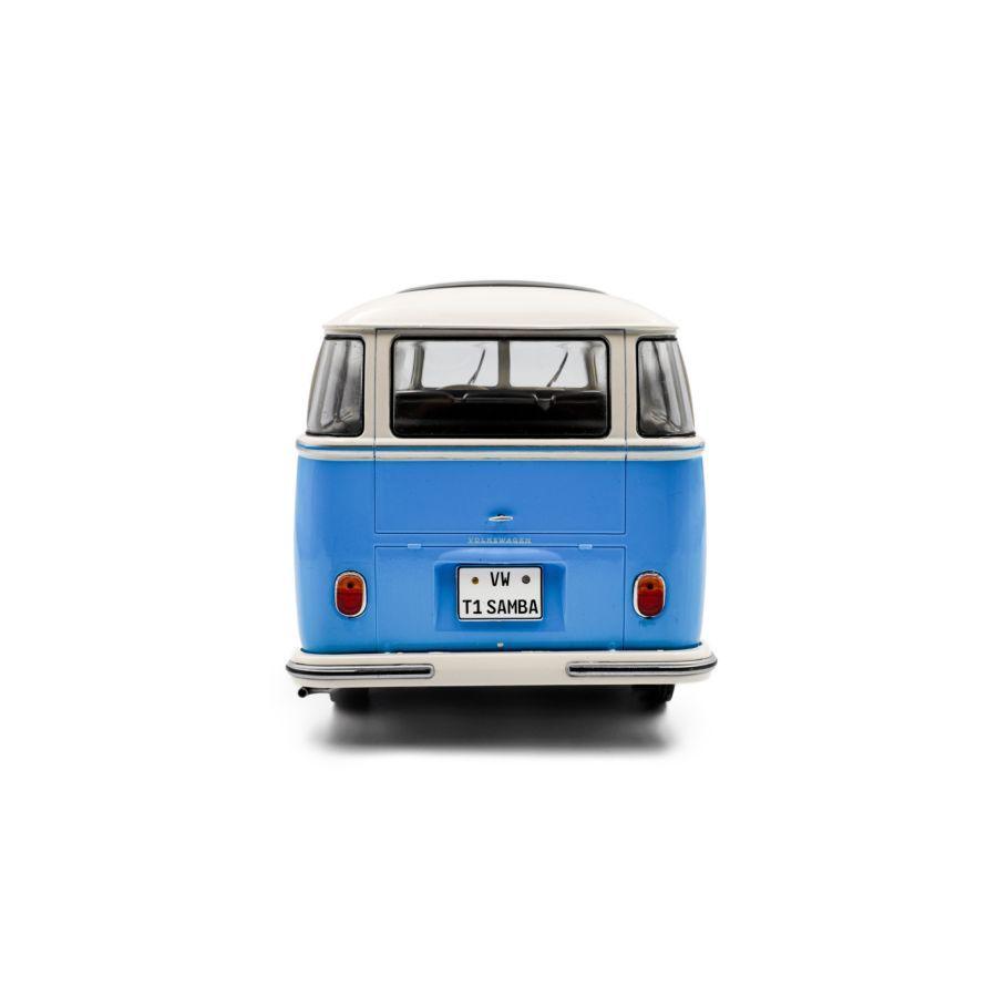 Solido Cars - 1:18 1962 Blue Volkswagen T1 Samba Diecast Vehicle