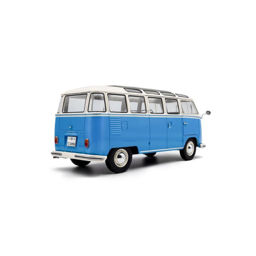 Solido Cars - 1:18 1962 Blue Volkswagen T1 Samba Diecast Vehicle