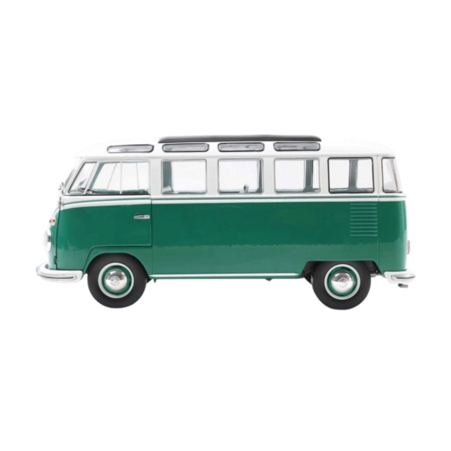 Solido Cars - 1:18 VW T1 Samba Green & White 1962 Diecast Vehicle
