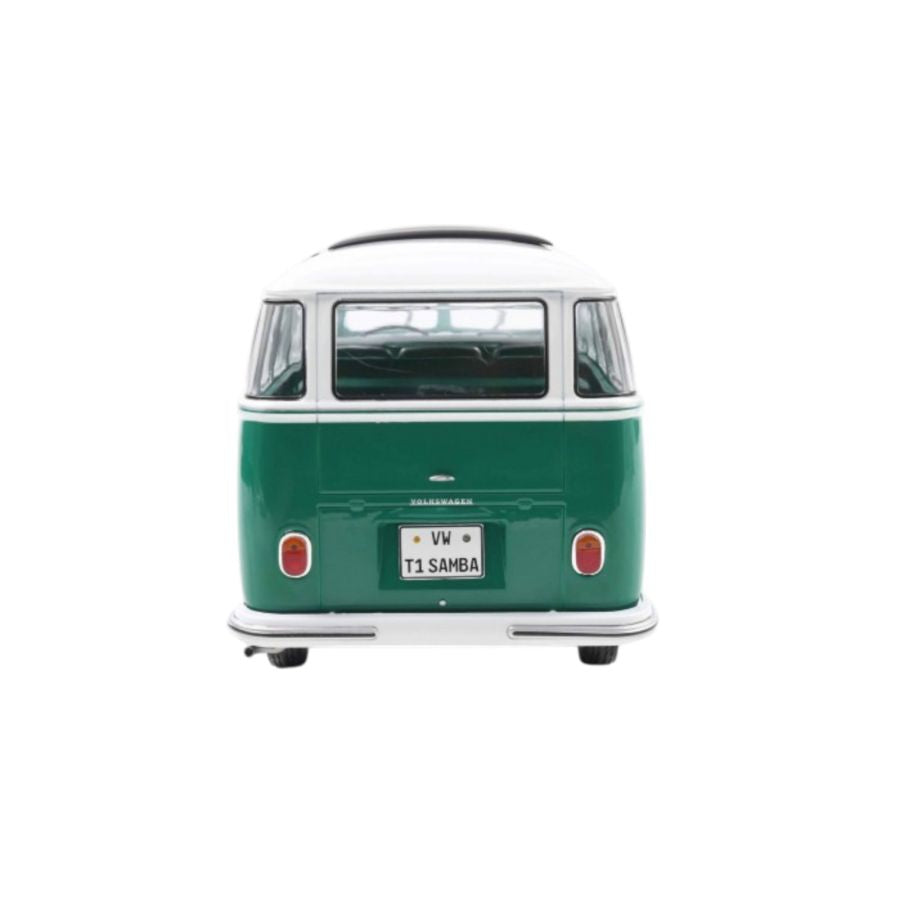 Solido Cars - 1:18 VW T1 Samba Green & White 1962 Diecast Vehicle