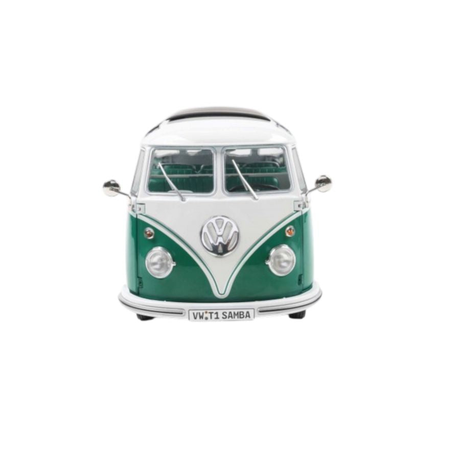 Solido Cars - 1:18 VW T1 Samba Green & White 1962 Diecast Vehicle