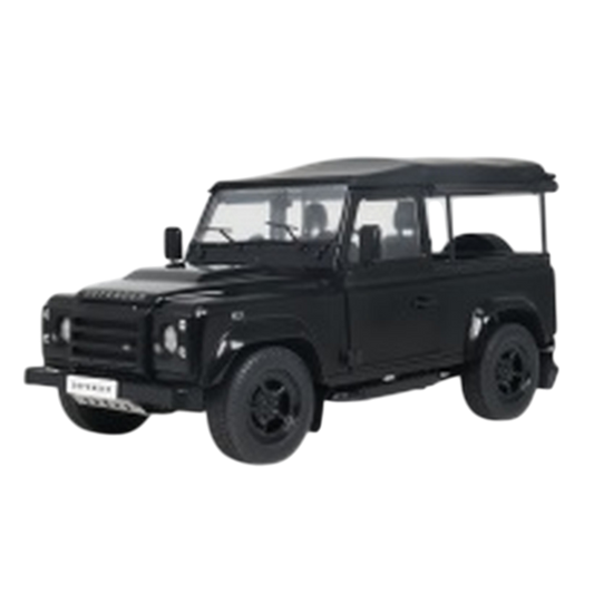 Solido - 1:18 Land Rover Defender 90 Short With Rear Cover Black (2016)