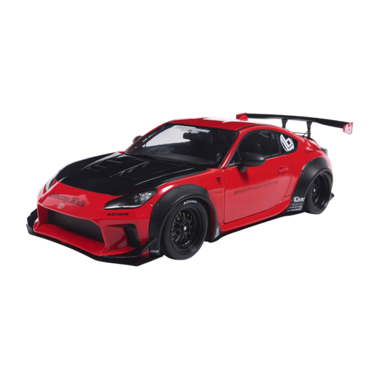 Solido Cars - 2024 Toyota GR86 Liberty Walk Body Kit (Red) 1:18 Diecast Vehicle