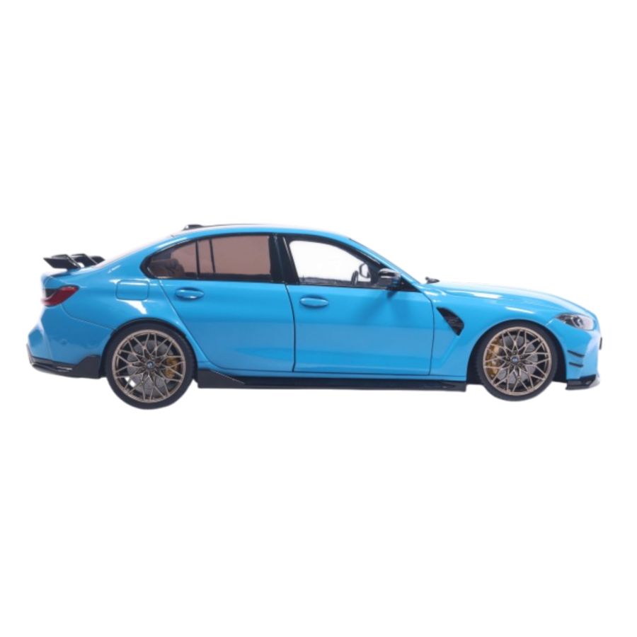 Solido Cars - 1:18 BMW M3 Performance Parts Daytona Beach Blue 2024 Diecast Vehicle