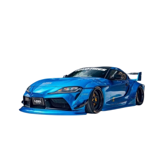 Solido Cars - 1:18 Toyota GR Supra Liberty Walk Body Kit Blue Metallic 2025 Diecast Vehicle