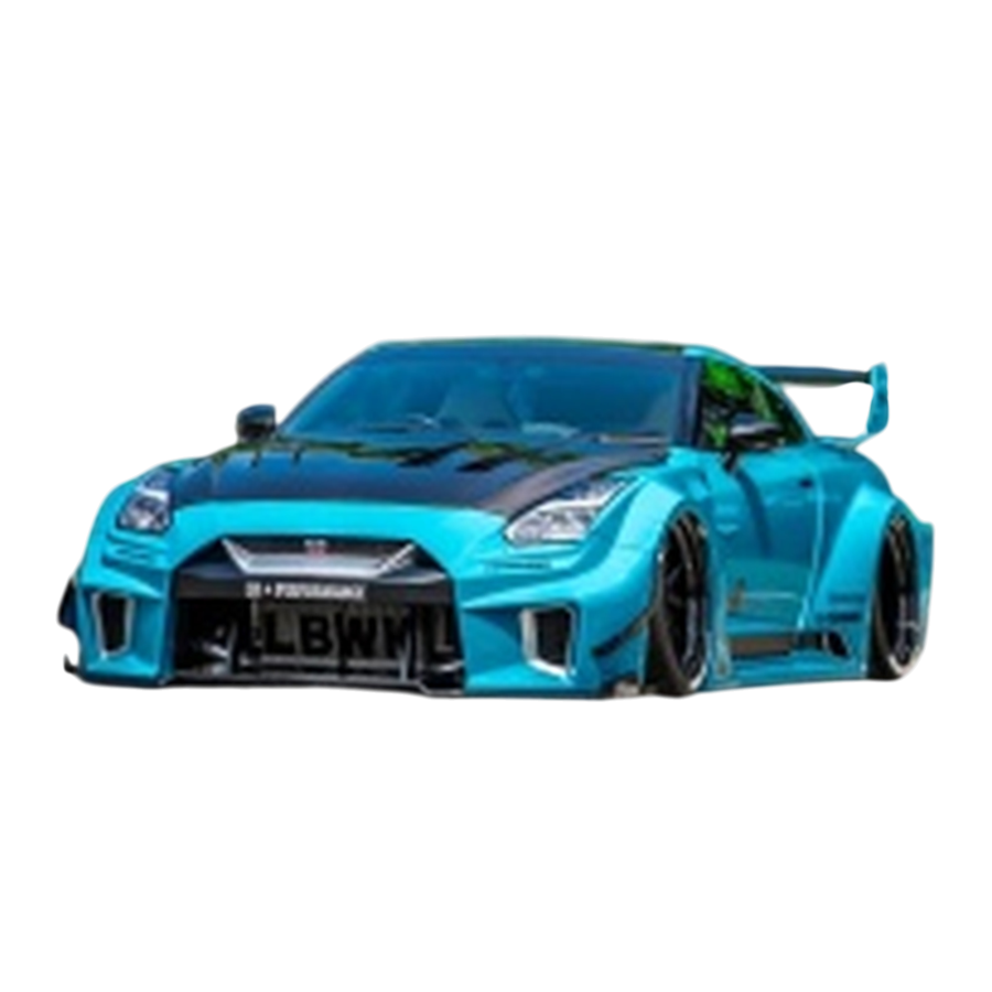Solido - 1:18 Nissan GT-R (R35) Liberty Walk Silhouette Body Kit Blue Metallic (2025)