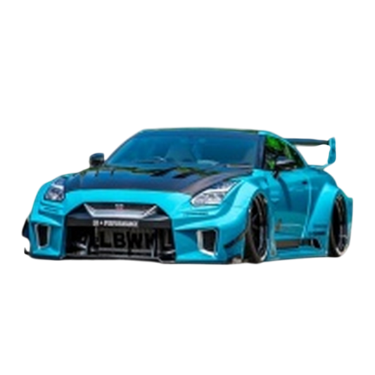 Solido - 1:18 Nissan GT-R (R35) Liberty Walk Silhouette Body Kit Blue Metallic (2025)
