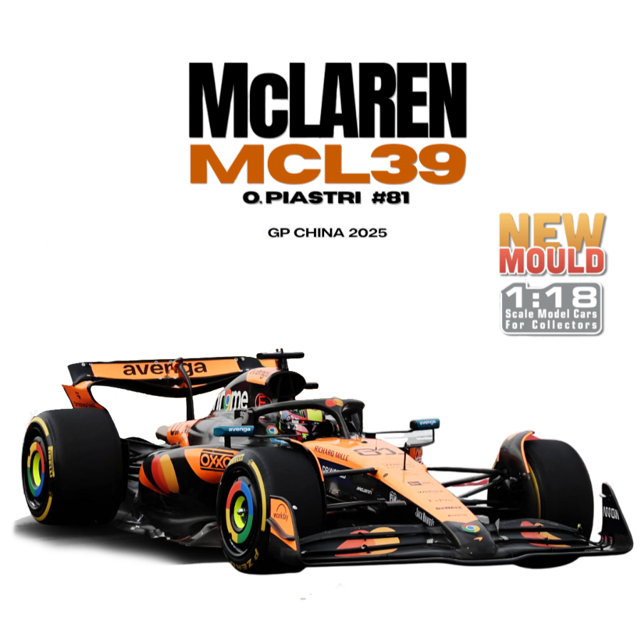 Formula 1 - MCLaren MCL39 O.Piastri #81 (GP China 2025) 1:18 Scale Diecast Vehicle