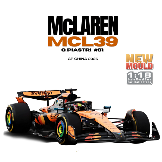 Formula 1 - MCLaren MCL39 O.Piastri #81 (GP China 2025) 1:18 Scale Diecast Vehicle