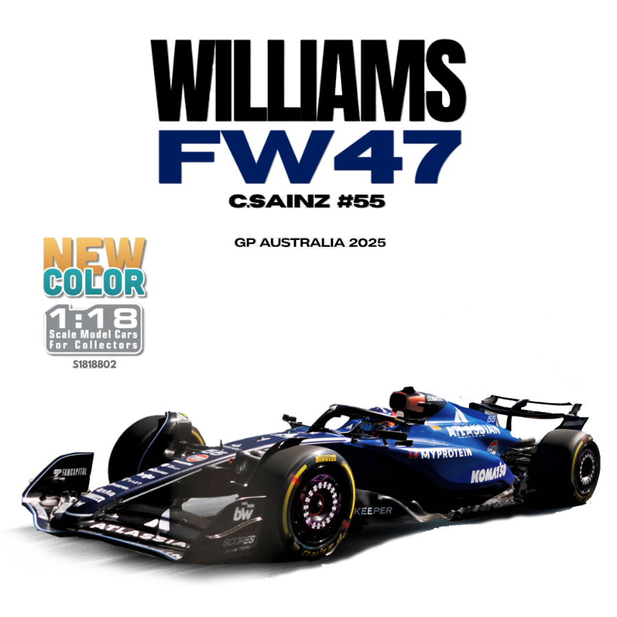 Formula 1 - Williams FW47 C.Sainz #55 (GP Australia 2025) 1:18 Scale Diecast Vehicle