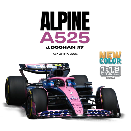 Formula 1 - Alpine A525 J.Doohan #7 (GP China 2025) 1:18 Scale Diecast Vehicle