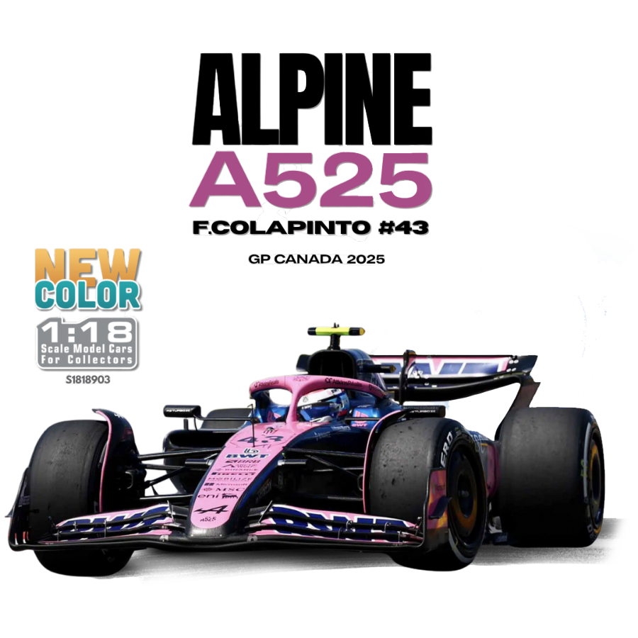 Formula 1 - Alpine A525 F.Colapinto #43 (GP Canada 2025) 1:18 Scale Diecast Vehicle