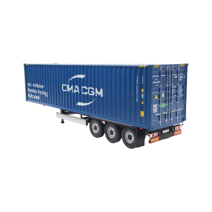 Solido Cars - 1:24 2024 Container Trailer Diecast Vehicle