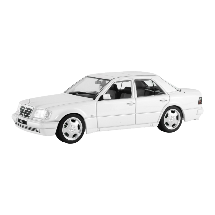 Solido Cars - 1994 Mercedes-Benz (W124) E60 AMG (White) 1:43 Diecast Vehicle