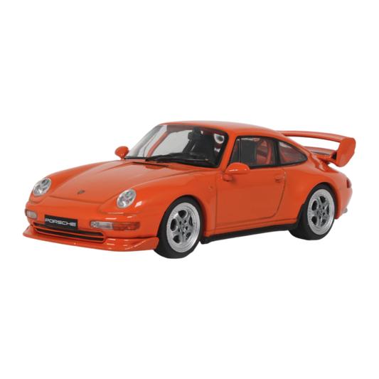 Solido Cars - 1995 Porsche 911 (993) Clubsport (Blood Orange) 1:43 Diecast Vehicle