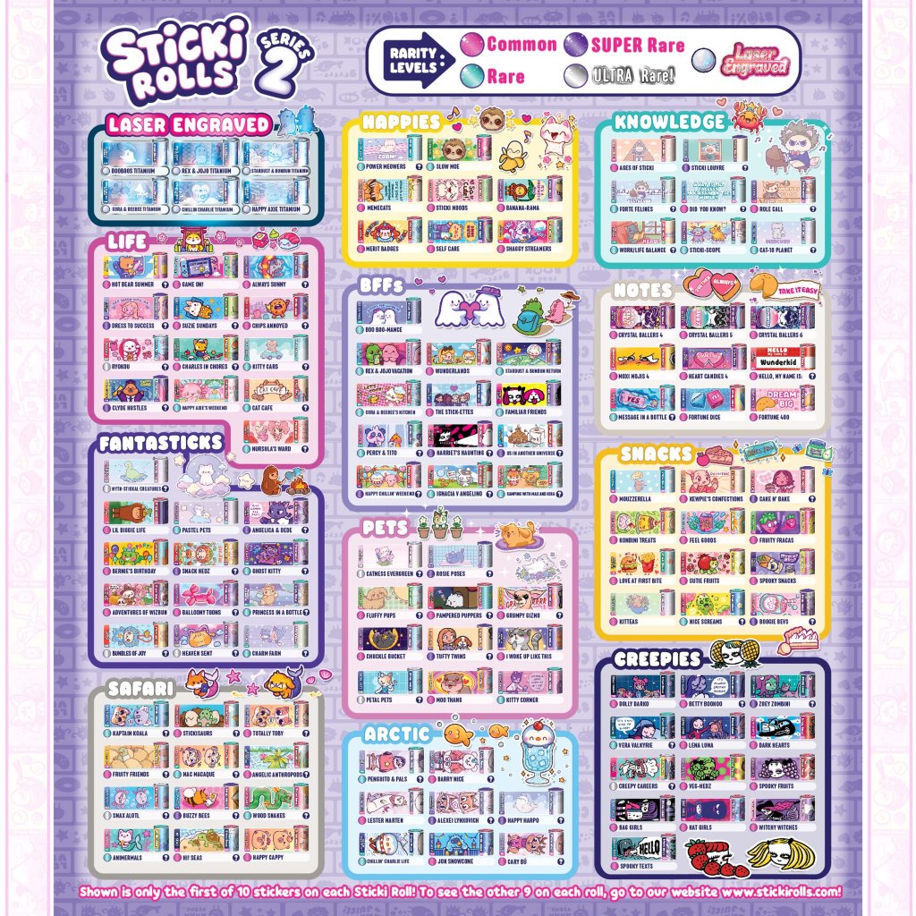 Sticki Rolls Sticki Rolluxe Studio Assortment