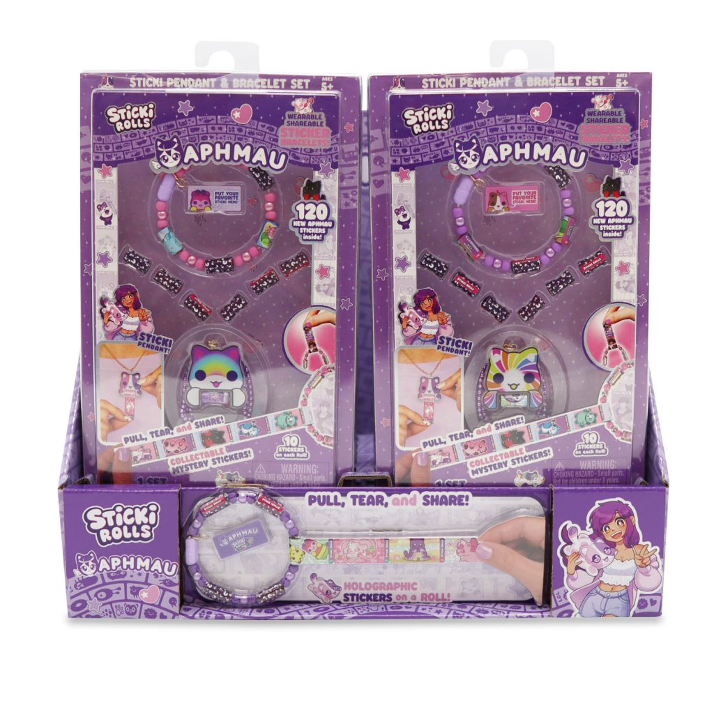 Sticki Rolls x Aphmau Pendant & Bracelet Set
