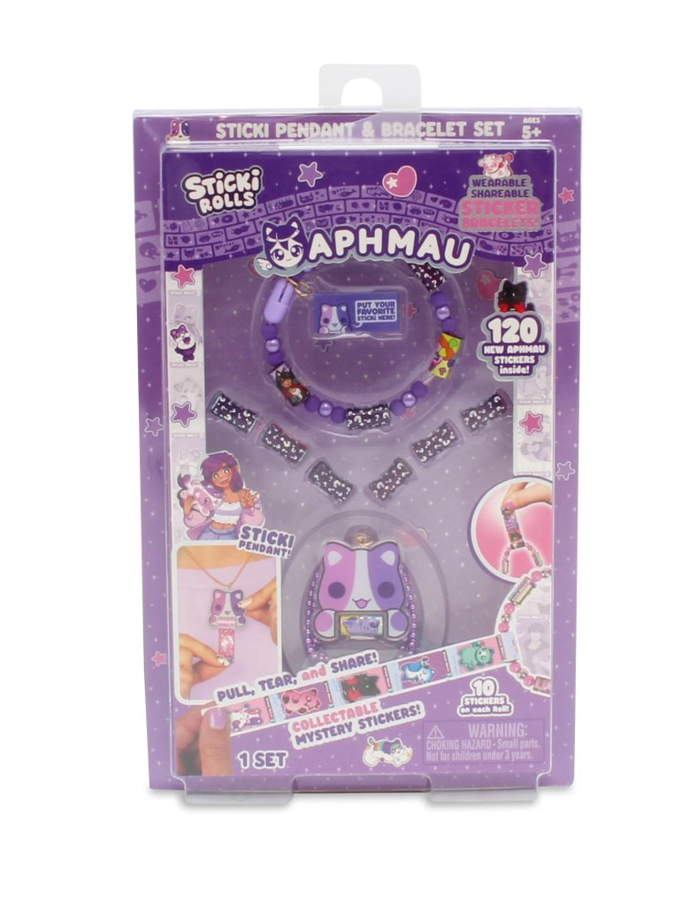 Sticki Rolls x Aphmau Pendant & Bracelet Set