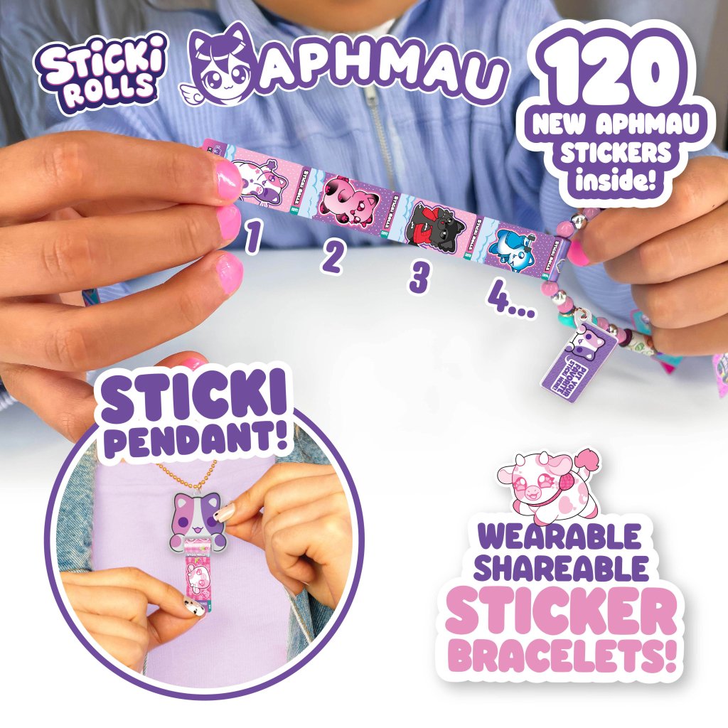 Sticki Rolls x Aphmau Pendant & Bracelet Set