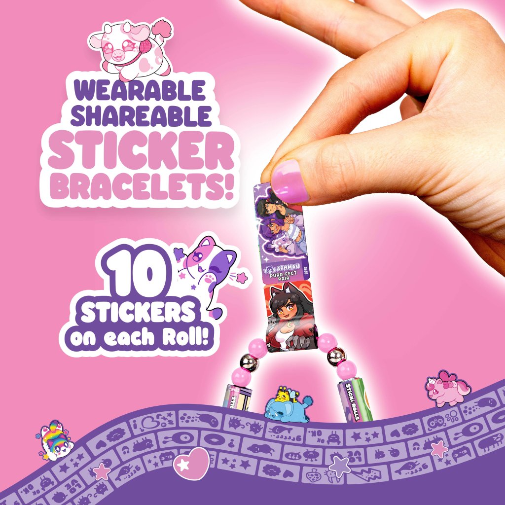 Sticki Rolls x Aphmau Pendant & Bracelet Set