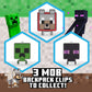 Sticki Rolls Minecraft Pendant & Sticker Wristband Set