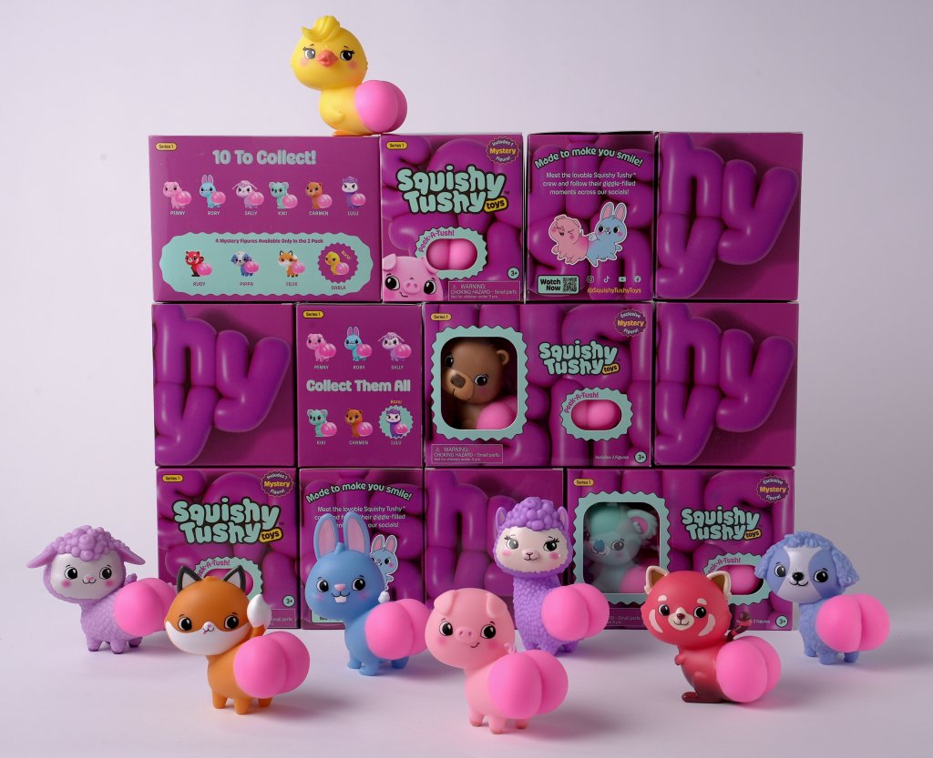 Squishy Tushy Toys 3" Double Bubble Butt Pack Series 1