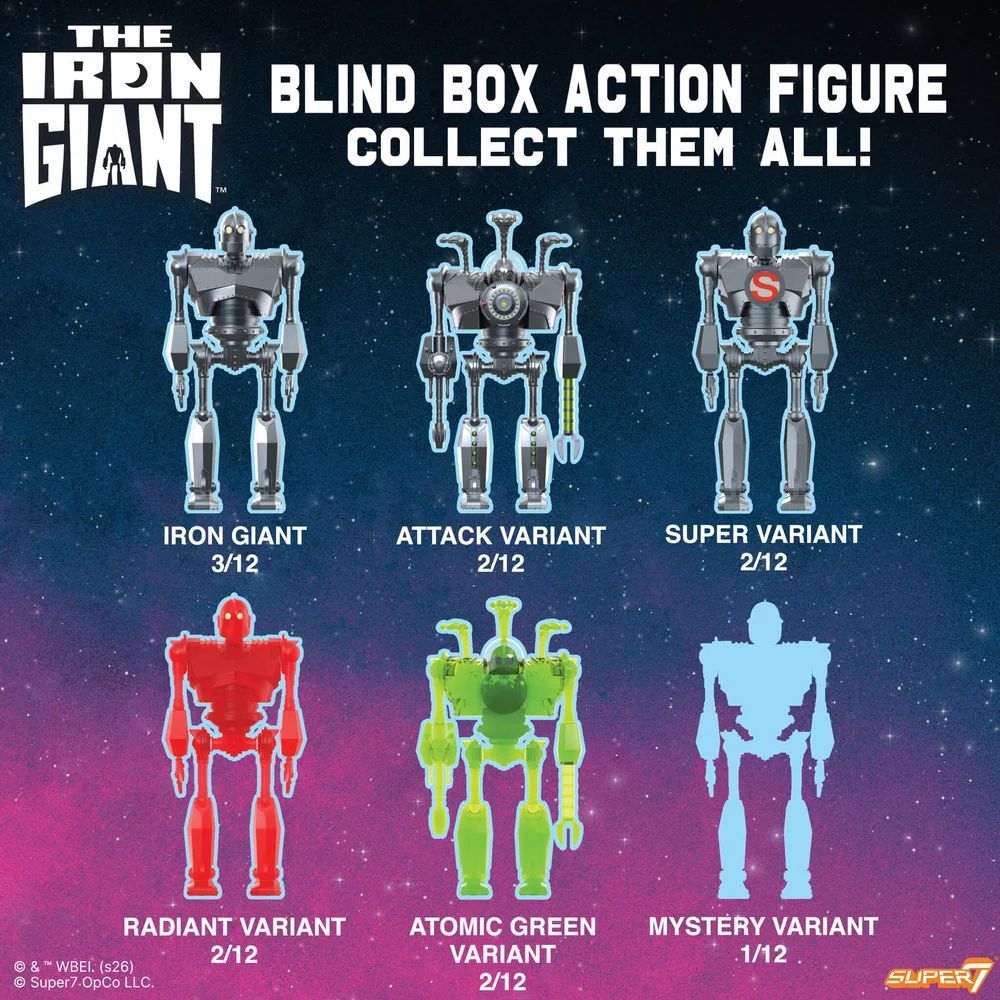 The Iron Giant - ReAction Blind Box (Display of 12)