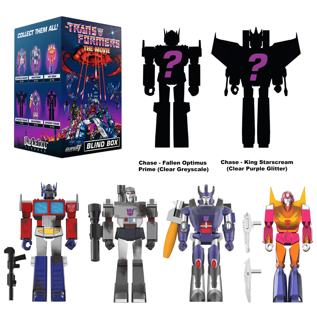 Transformers (1986) - Animated Movie Blind Box Assortment (Display of 12) (Wave 5)