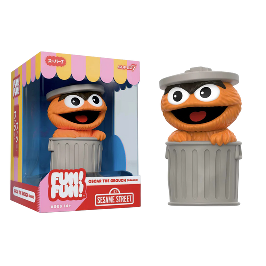 Sesame Street - Oscar the Grouch (Orange) Fun! Fun! Figure